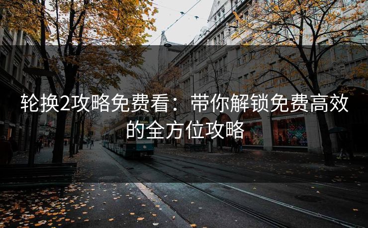 轮换2攻略免费看：带你解锁免费高效的全方位攻略